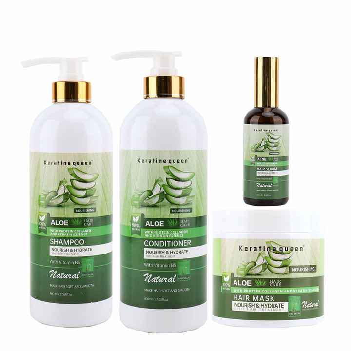 Private Label 100% Natural Organic Best Aloe Vera Moisture Hair Black Curly Hair Anti Dandruff Shampoo and Conditioner