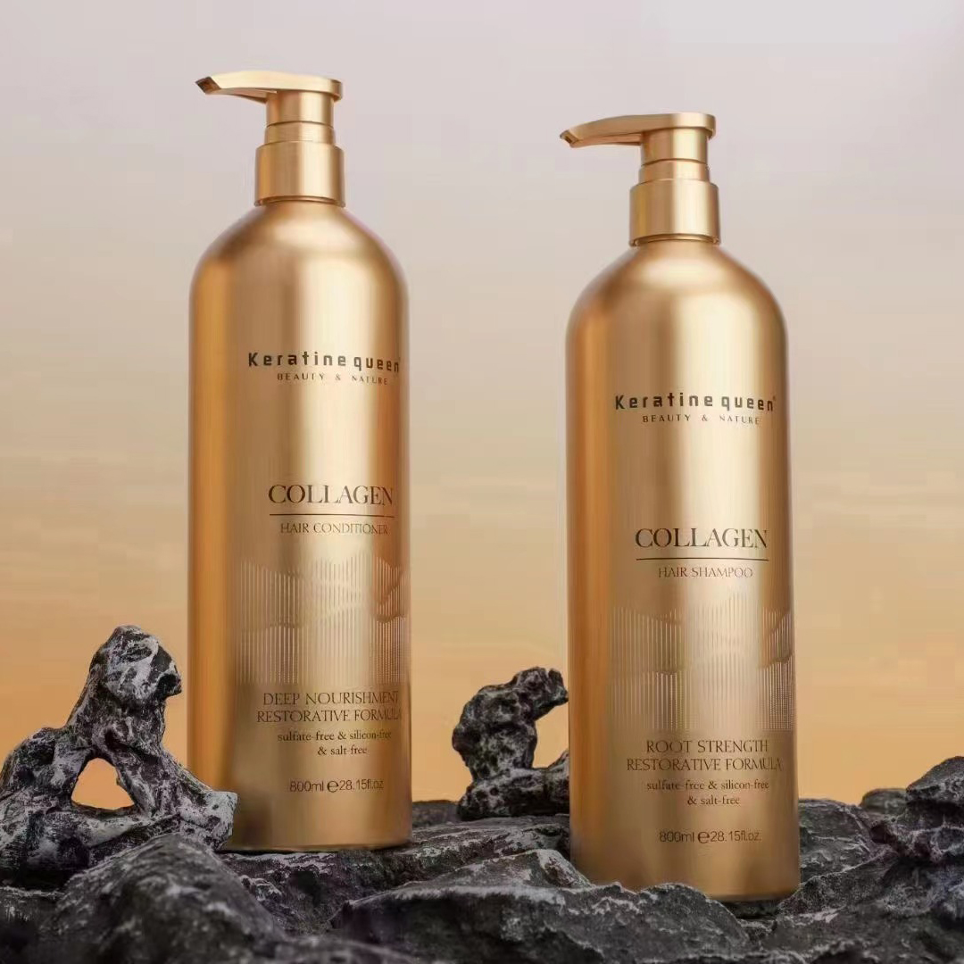 Protein Collagen for Damaged Hair Repairing Argan Oil Keratin Collagen Hair Treatment Stronger Hair Growth Shampoo