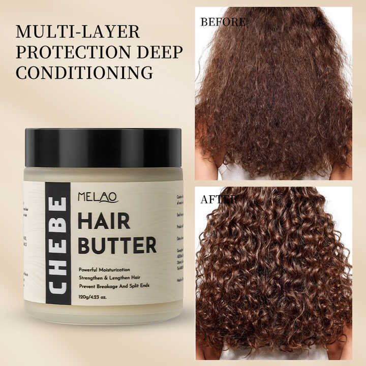 OEM Private Label Hair Products Prevent Loss Eliminates Split Ends 100% Natural Chebe Hair Butter for Growth Hair Mask