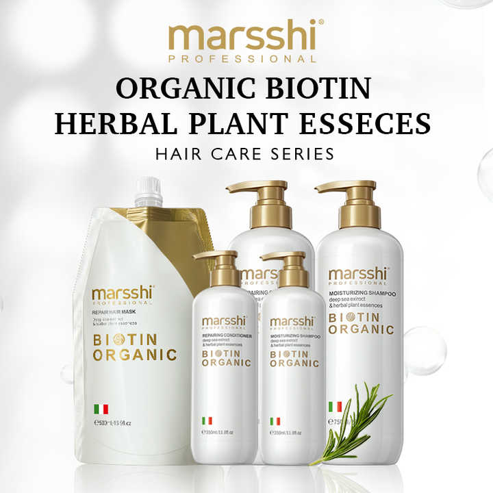 Private Label Organic Biotin Hair Growth Shampoo and Conditioner Set Natural Herbal Thickening Anti Hair Loss Shampoo