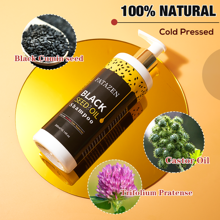 Wholesale Organic Rich Care Hair Regrowth Shampoo Anti-Hair Loss Conditioner Natural Black Seed Oil Essence Hair Shampoo
