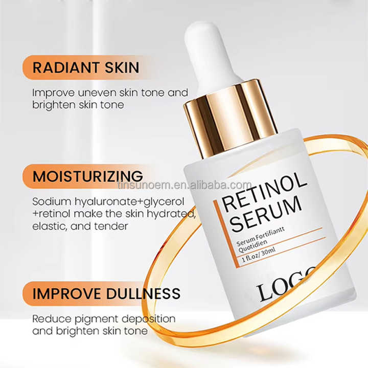 Private Label Korean Skin Tightening Collagen Serum Anti Aging Vitamin c Face Serum Retinol Serum